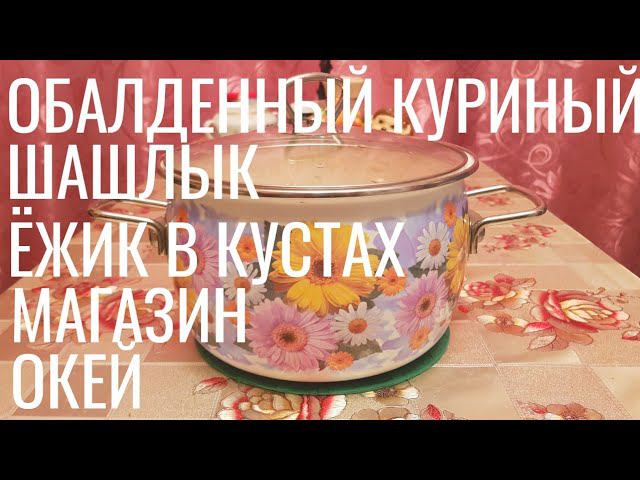 ОБАЛДЕННЫЙ КУРИНЫЙ ШАШЛЫК | Ёжик в кустах | Магазин ОКЕЙ 18 августа 2019