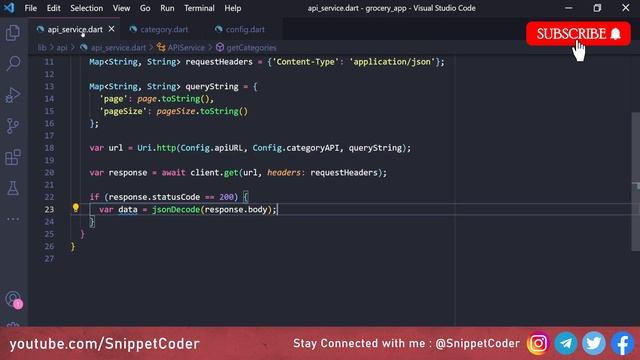 Grocery App - Flutter & NodeJS - Home Categories - EP02