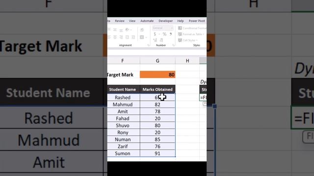 Excel Tips : Dynamic Excel Formula: Filter function #dataanalysis #excelformulas #mexcel