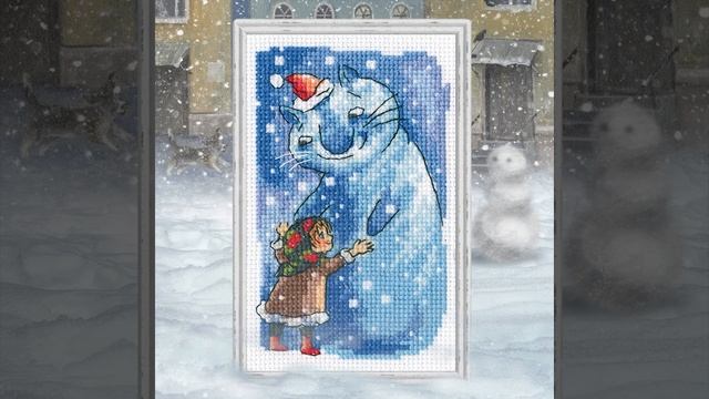 РТО: Набор для вышивания "Девочка и снегокот". Артикул EH380 смотреть онлайн