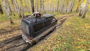 Delica vs UAZ. Делика и УАЗ буханка offroad выезд.