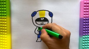 Срисовываем БРАВЛ Старс | Как Нарисовать БРАВЛ Старс | Леон