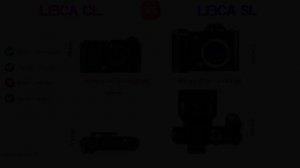 Leica CL Size Comparison with 20 Most Popular Competitor Cameras