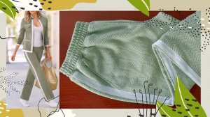 Шьём костюм по картинке. Укрепление трикотажных брюк подкладкой. Шьём лампасы.