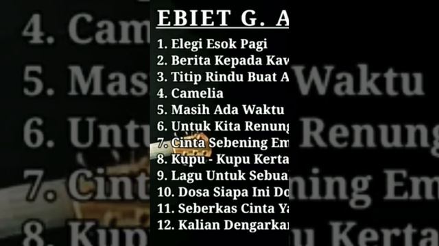 Ebiet G. Ade - Lagu Nostalgia Ebiet G. Ade Lagu Nostalgia Sepanjang Masa