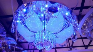 Настройка режима работы люстры с led подсветкой зеленой бирюзовой синей!!!