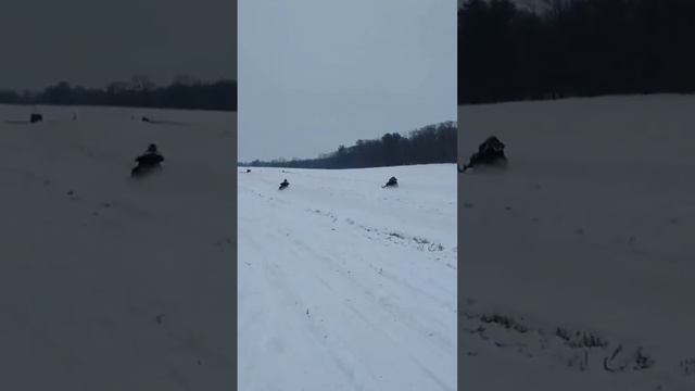 Polaris VS Arctic Cat... Polaris wins. #polarisindy #polaris #racing #snowmobile #snowmobiling