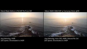 GoPro Hero3 Black Edition vs Nikon D600 Unscientific Comparison Test