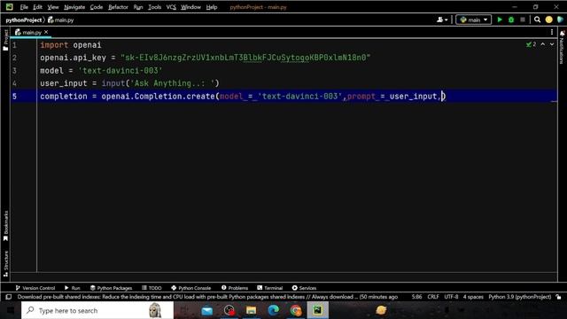 How To Build Your Own Chat GPT Chatbot With Python | A Step-by-Step Guide