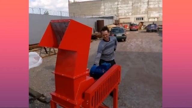 Роторная ножевая _ молотковая дробилка.  Измельчение Отходов.