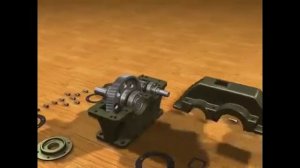 Анимация сборки цилиндрического редуктора