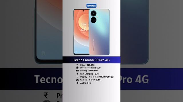 Tecno Camon 20 Pro 4G Expected Price and Specifications