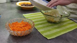 Салат из куриной печени и корейской моркови . Вкусный салат с печенью и корейской морковкой