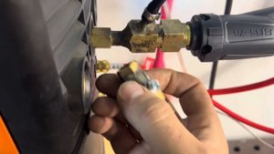 Подключение китайской горелки с водяным охлаждением к аппарату KEMPPI