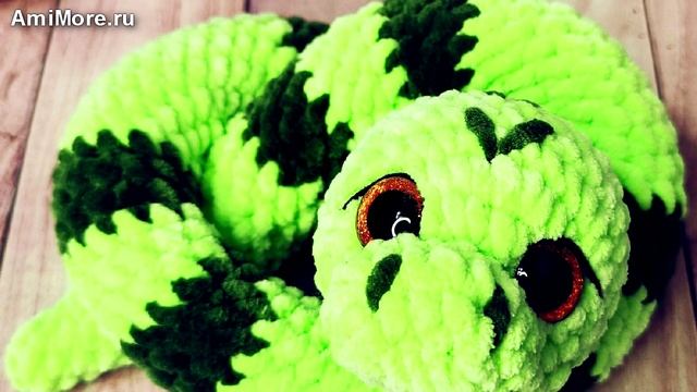 Амигуруми: схема Змейка | Игрушки вязаные крючком