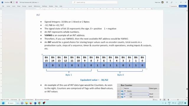 Data Types in Siemens TIA Portal (Bit, Byte, Int, Word, DWord, Real) смотреть онлайн