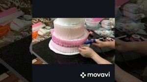 Торт из подгузников/памперсов для девочки!