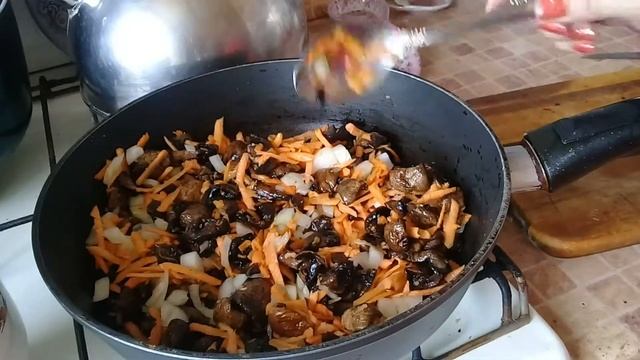 Как приготовить очень вкусную гречневую кашу. Гречка с грибами. Как у Юлии Высоцкой. смотреть онлайн