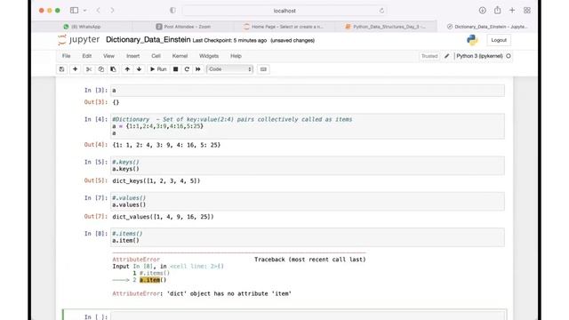 12. Dictionary | Part -1 | Data Structures in Python |  DataEinstein Tech