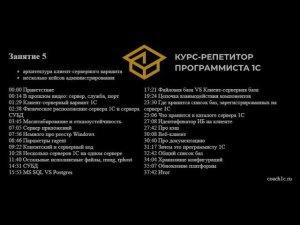 Занятие 5. Архитектура клиент-серверного варианта 1С