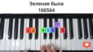 Как сыграть на пианино В лесу родилась ёлочка, в лесу она росла по цифрам пошагово для начинающих