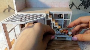 Сборка румбокса М2001 Ванильное небо Mini house DIY ?