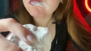 coconut wet and dry | мел кокос в сухом и мокром виде ASMR
