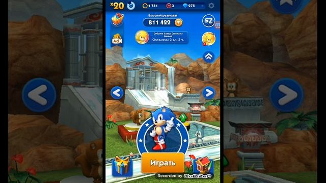 обзор персонажа классический Соник в Соник деш? смотреть онлайн