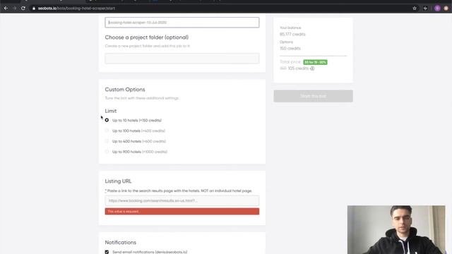 BOOKING.COM HOTEL SCRAPER | EXTRACT HOTEL DATA FROM BOOKING COM with SEOBOTS [Tutorial] смотреть онлайн