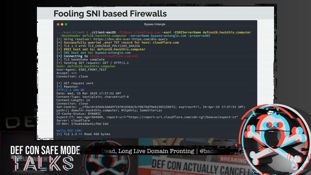 DEF CON Safe Mode - Erik Hunstad - Domain Fronting is Dead, Long Live Domain Fronting Using TLS 1. смотреть онлайн