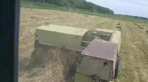 Уборка сена 2019 ,пресс подборщиком fortschritt k 454