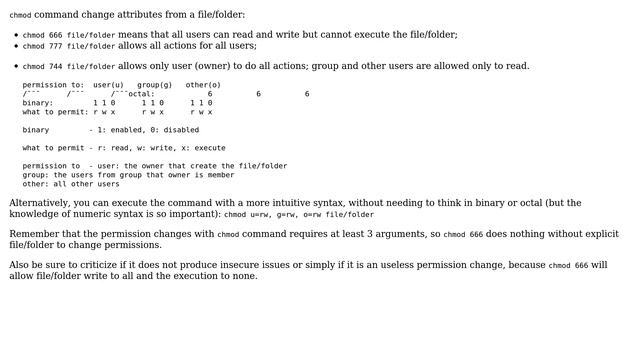 What is the meaning of "chmod 666"? (5 Solutions!!) смотреть онлайн