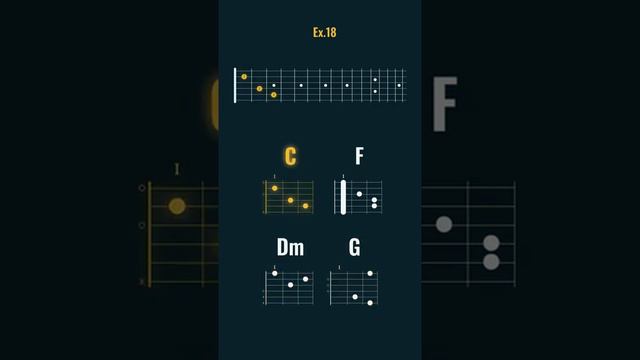 20 важных аккордовых последовательности на гитаре. 20 important chord sequences on guitar