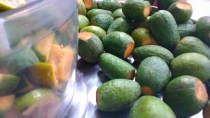 Фейхоа в заморозку! С минимальным кол-вом сахара! Вкусно, полезно!26.10.2019г.