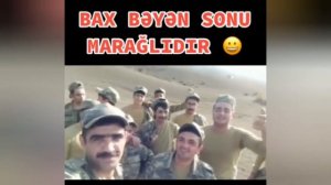 Əsgərimiz,Sarı Gəlin mahnısını Xankəndində elə oxuduki bütün ermənilər maraqla baxdı sonu maraqlıdı