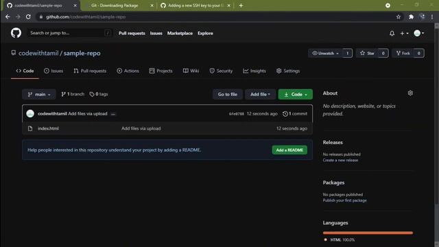Git & Github crash course in tamil | 35 mins | CodeWithMd | Github | Vscode | GitBash смотреть онлайн