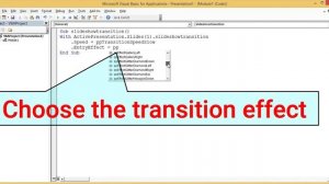 Setting Transition (Effect, Duration and Delay) using VBA in Power Point_VBA Automation