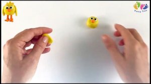 Лепим из пластилина ЦЫПУ, персонажа мультика Ми-ми-мишки. Обучающее и развивающее видео для детей.