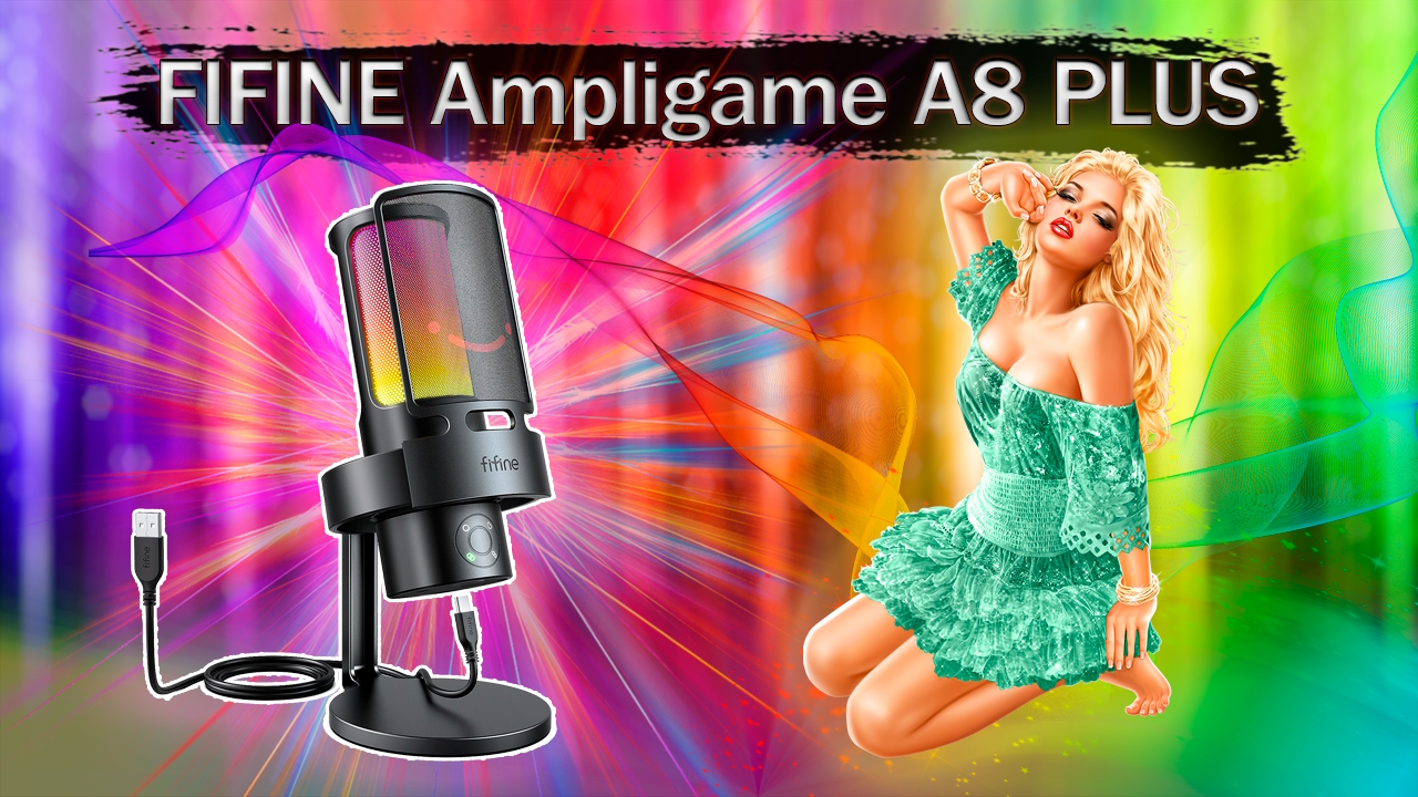 USB микрофон FIFINE Ampligame A8 PLUS с RGB - распаковка, обзор и тесты