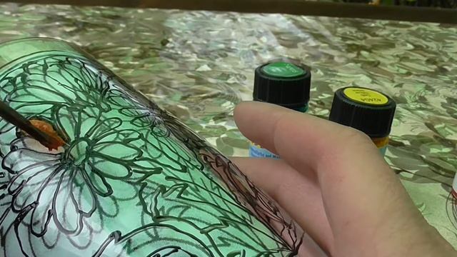 Стакан в технике Витраж смотреть онлайн