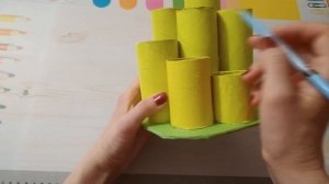 DIY Бюджетный органайзер для канцелярии за 30 минут | Органайзер из втулок | Организация канцелярии