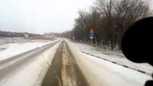 Новодеревянковская - Армавир .Армавир утонул в снегу