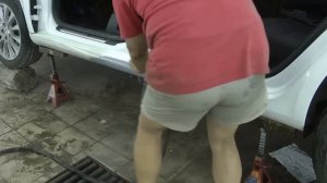 Восстановление герметиком порога  Skoda Octavia