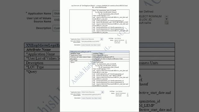 An Overview of Get Employee Details Custom Scheduled Job Created In Oracle HCM Cloud