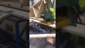 Деревянные фермы Mitek. Производство