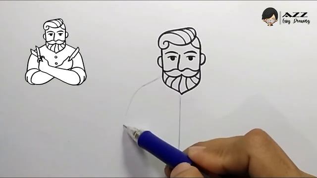 How to draw a Barber step by step смотреть онлайн