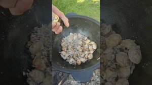 ПЕЛЬМЕНИ С ГРИБАМИ И СЫРОМ В КАЗАНЕ