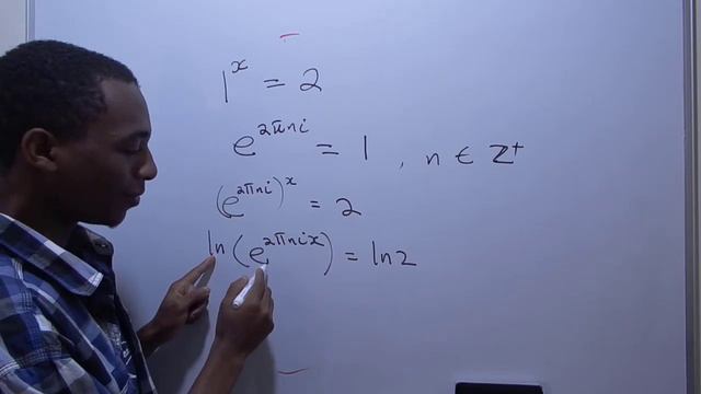 Solve for x: 1^x = 2 смотреть онлайн
