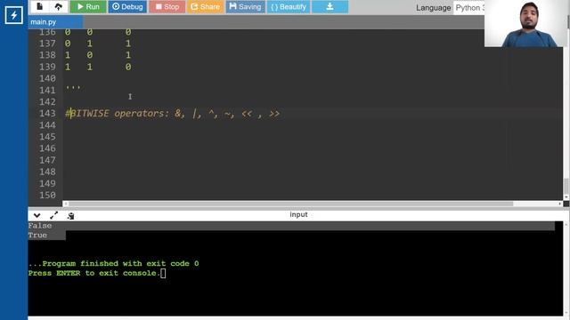8. Demo on Logical and Bitwise Operators in Python | Truth Tables | By Future Achievers Academy