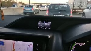 Реальный расход в "пробке" Toyota Voxy hybrid 2014